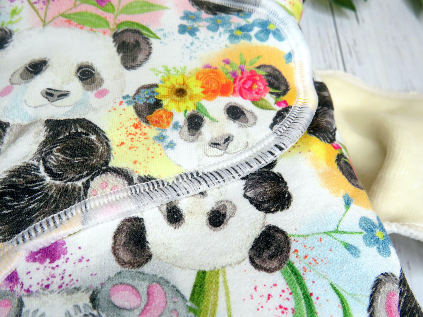 Floral Panda - Newborn Preflat