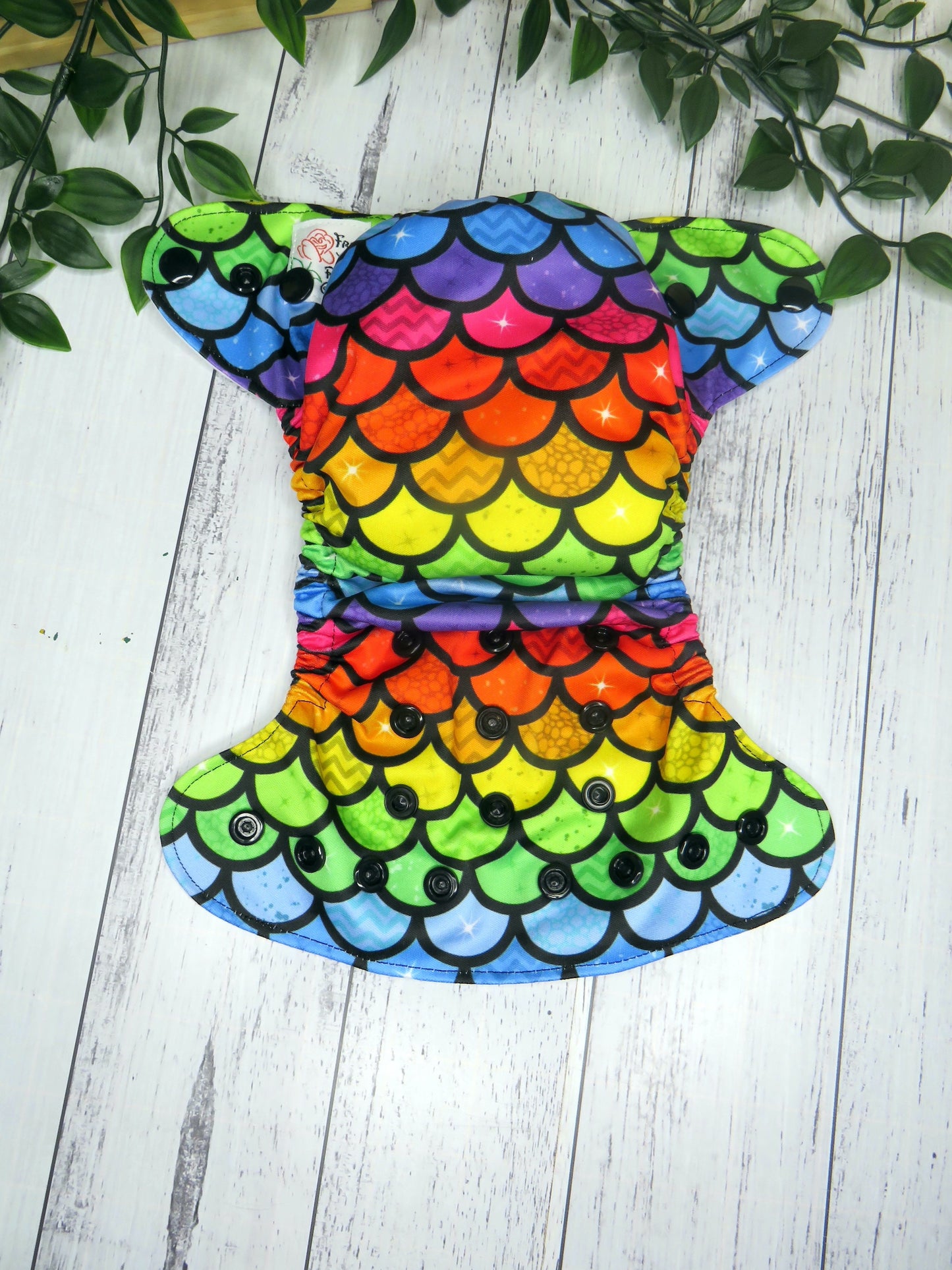 Rainbow Scales - PUL - Newborn