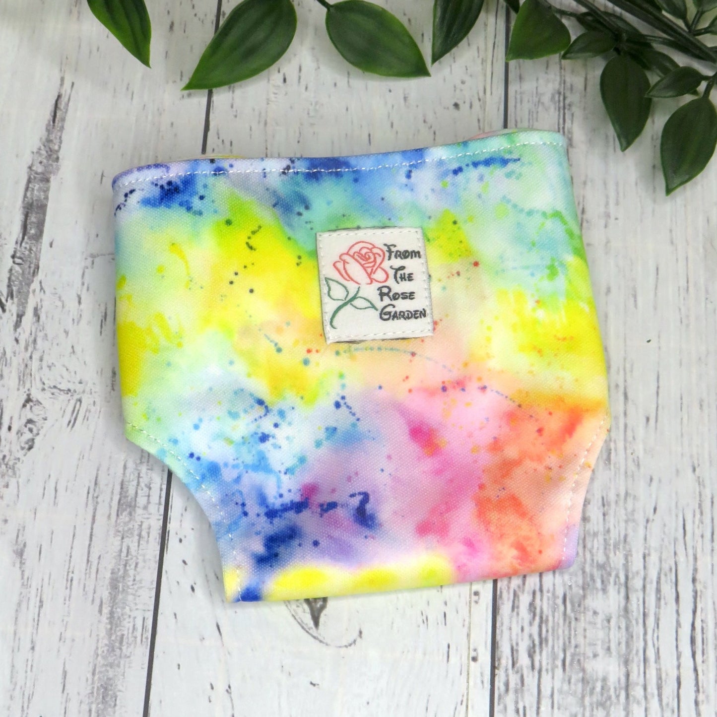 Rainbow Splatter - PUL - Doll Nappy