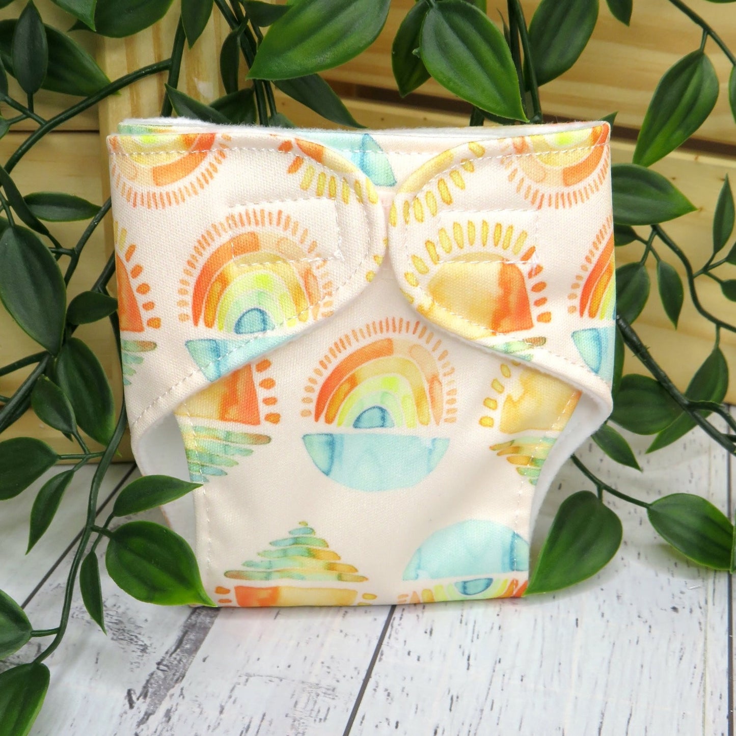 Sunshine and Rainbows - PUL - Doll Nappy