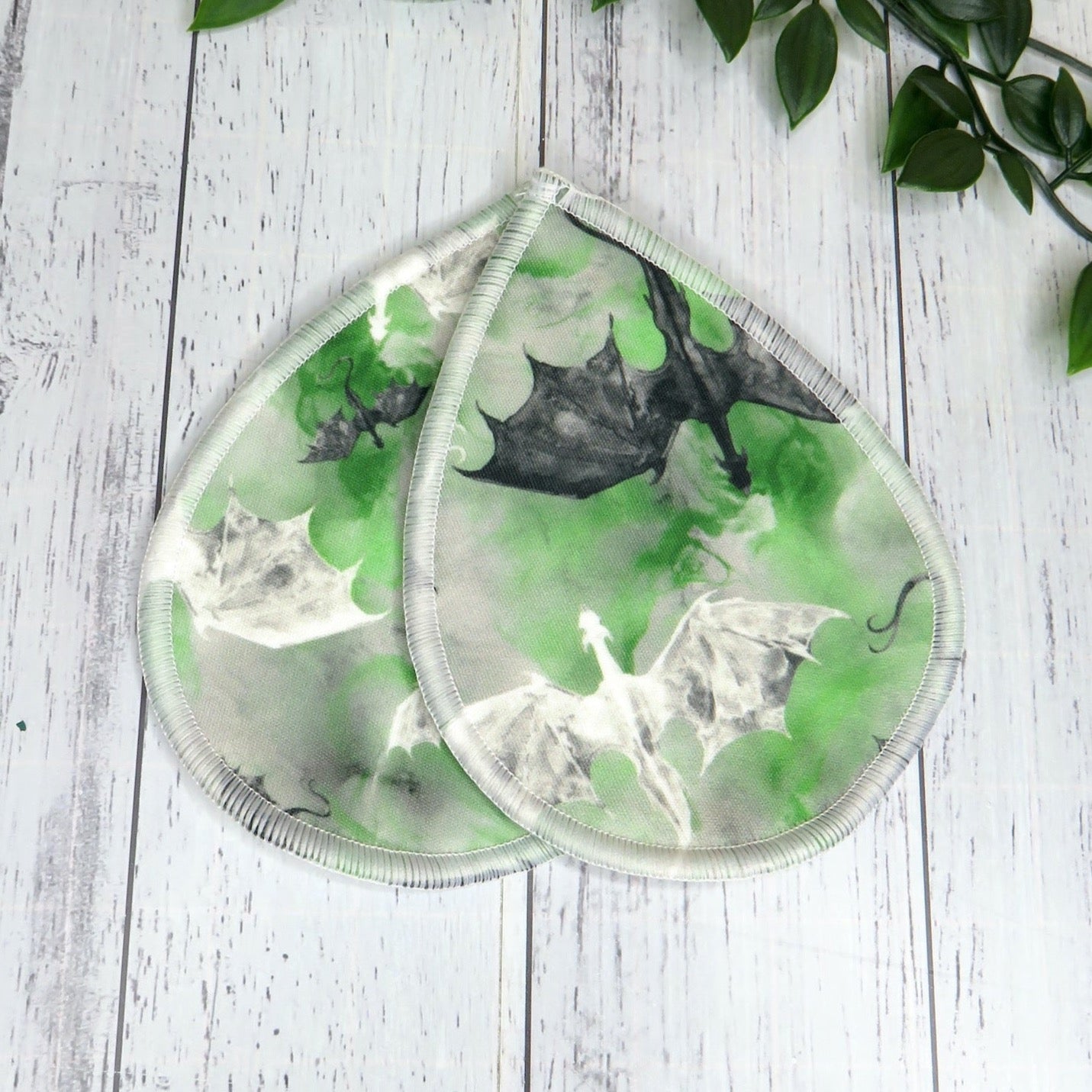 Green Dragons - Breast Pads - PUL