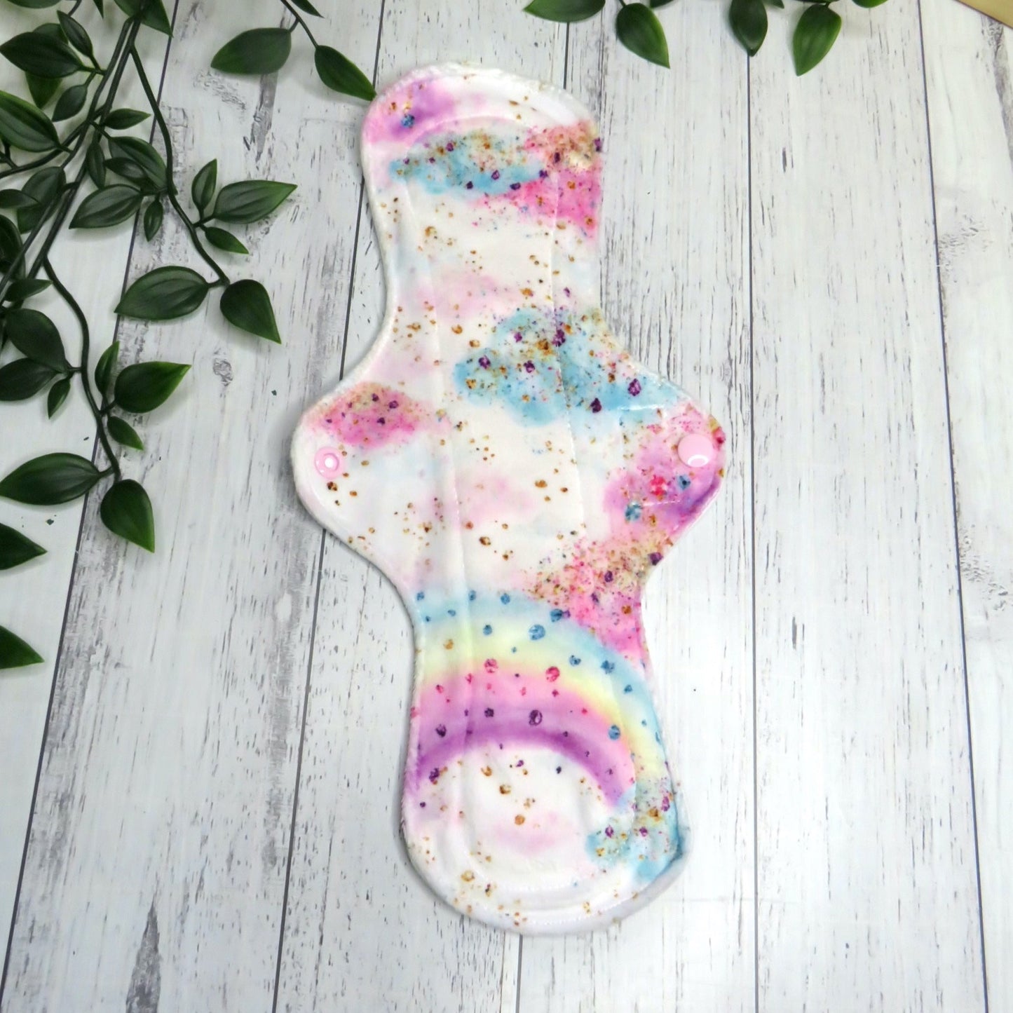 Rainbow Clouds - Heavy Cloth Pad - 12 Inch - Minky