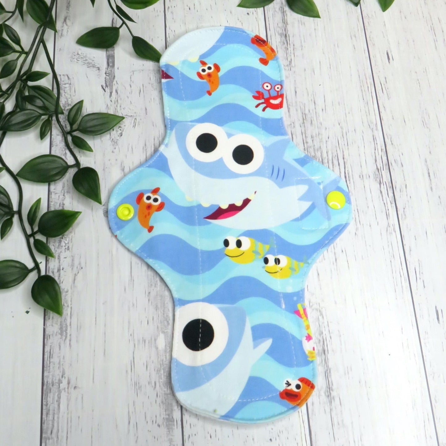 Baby Shark - Moderate Cloth Pad - 10 Inch - Cotton Lycra