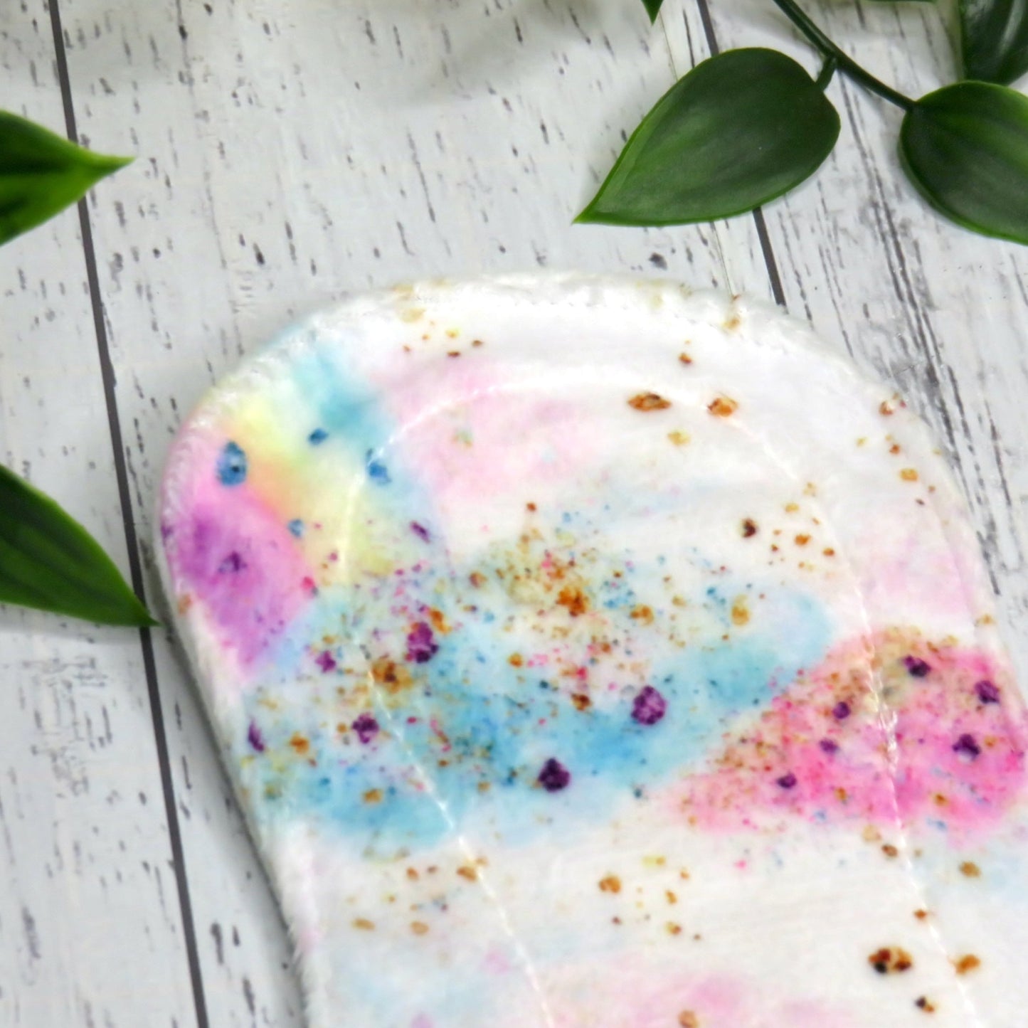 Rainbow Clouds - Heavy Cloth Pad - 10 Inch - Minky