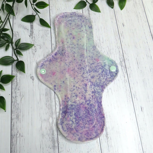 Purple Confetti - Heavy Cloth Pad - 10 Inch - Velour