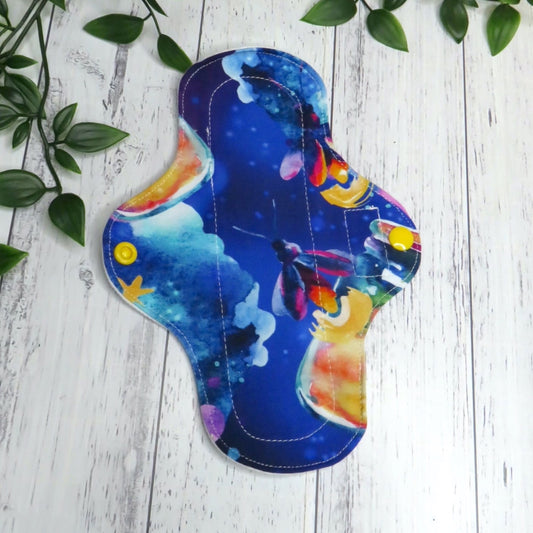 Fireflies - Moderate Cloth Pad - 8 Inch - Cotton Lycra