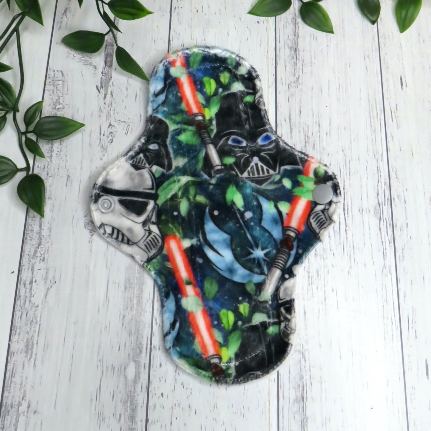 Floral Wars - Moderate Cloth Pad - 8 Inch - Minky