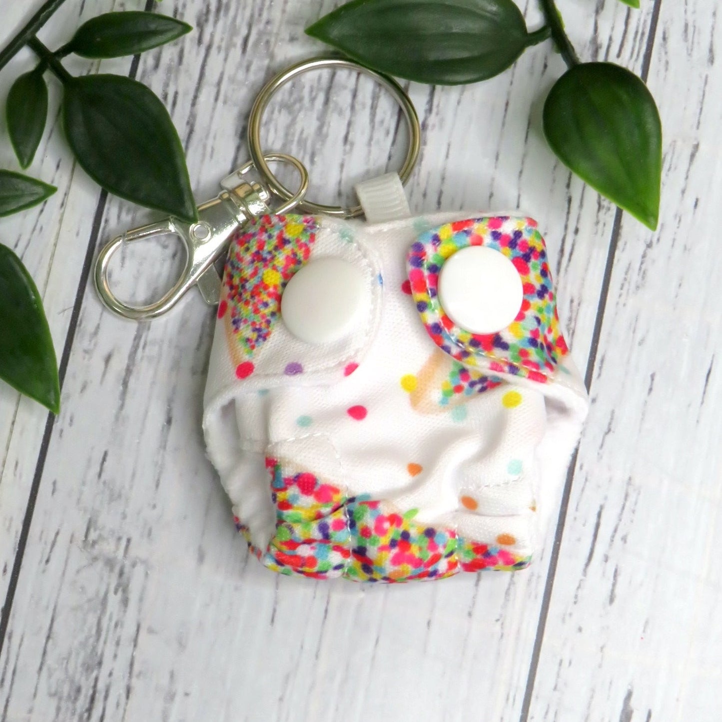 Fairy Bread on White - Key Chain