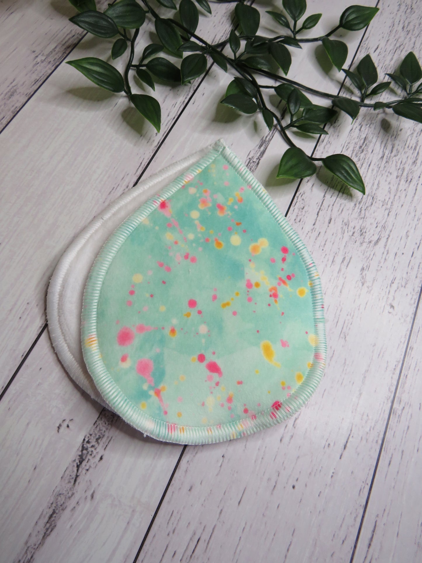 Blue Speckle - Breast Pads - Velvet Minky