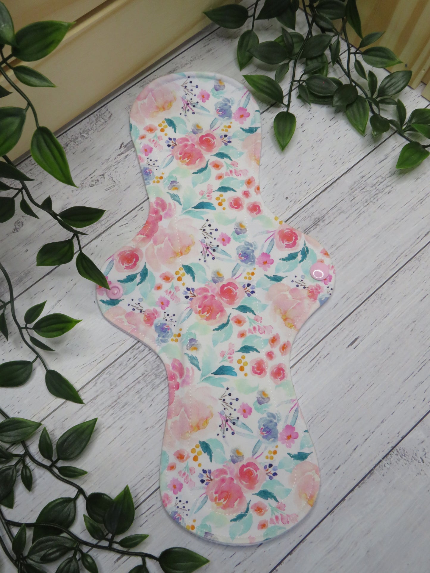 Pastel Pink - Moderate Cloth Pad - 12 Inch - Cotton Lycra