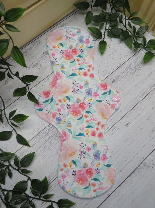 Pastel Pink - Moderate Cloth Pad - 12 Inch - Cotton Lycra