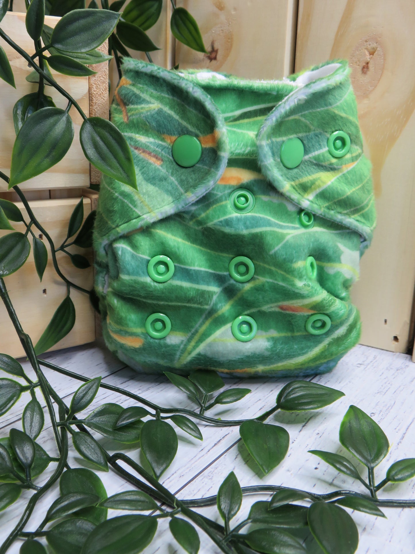 Gum Leaves - Minky - Newborn