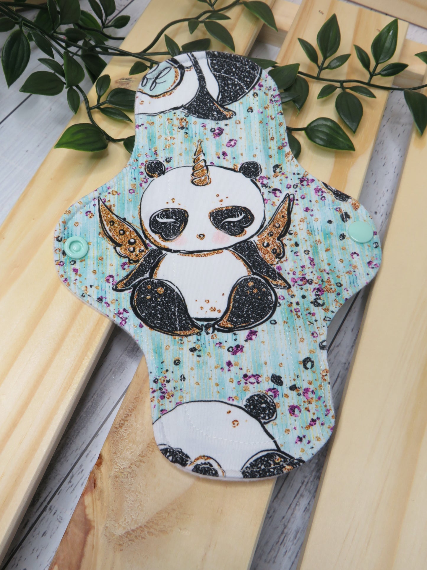 Rude Pandas - Moderate Cloth Pad - 8 Inch - Cotton Lycra