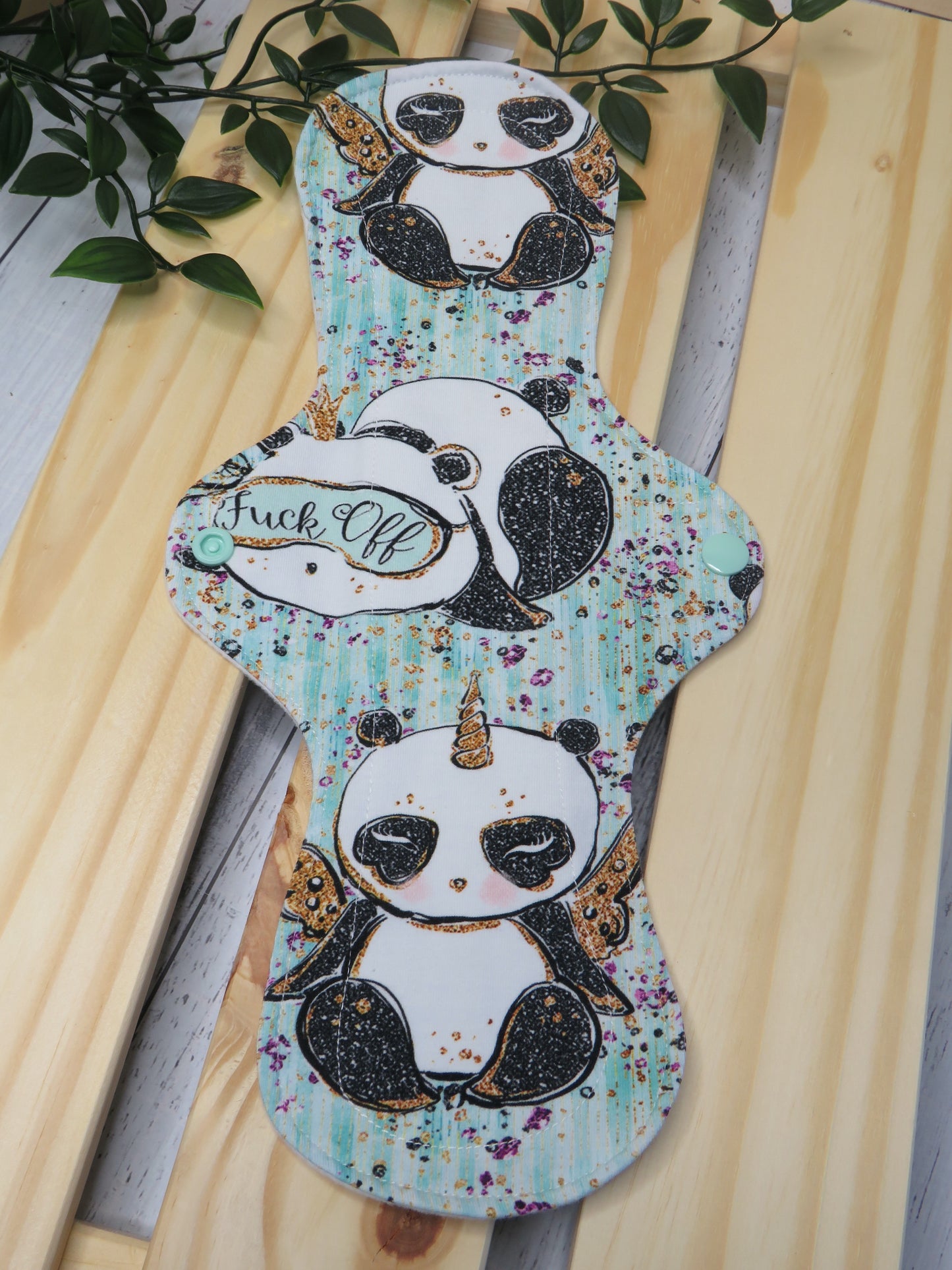 Rude Pandas - Moderate Cloth Pad - 12 Inch - Cotton Lycra