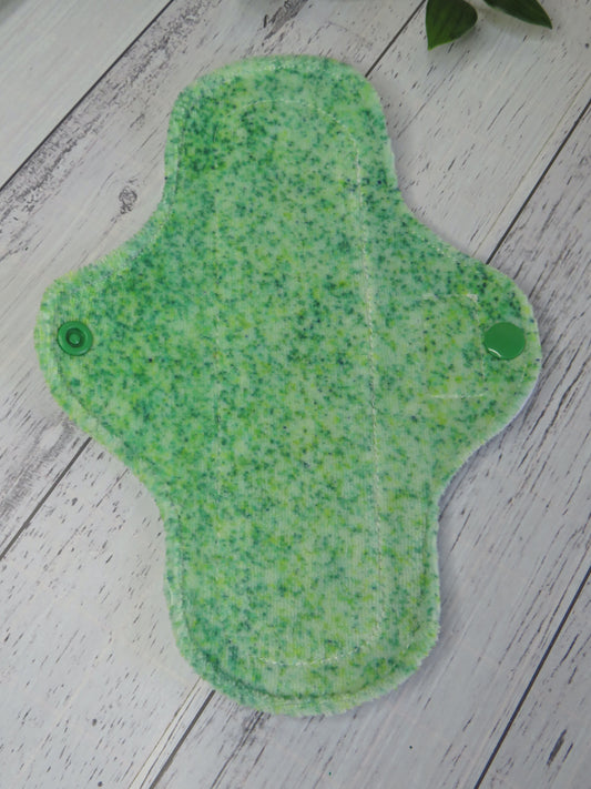 Green Confetti - Moderate Cloth Pad - 8 Inch - Velour