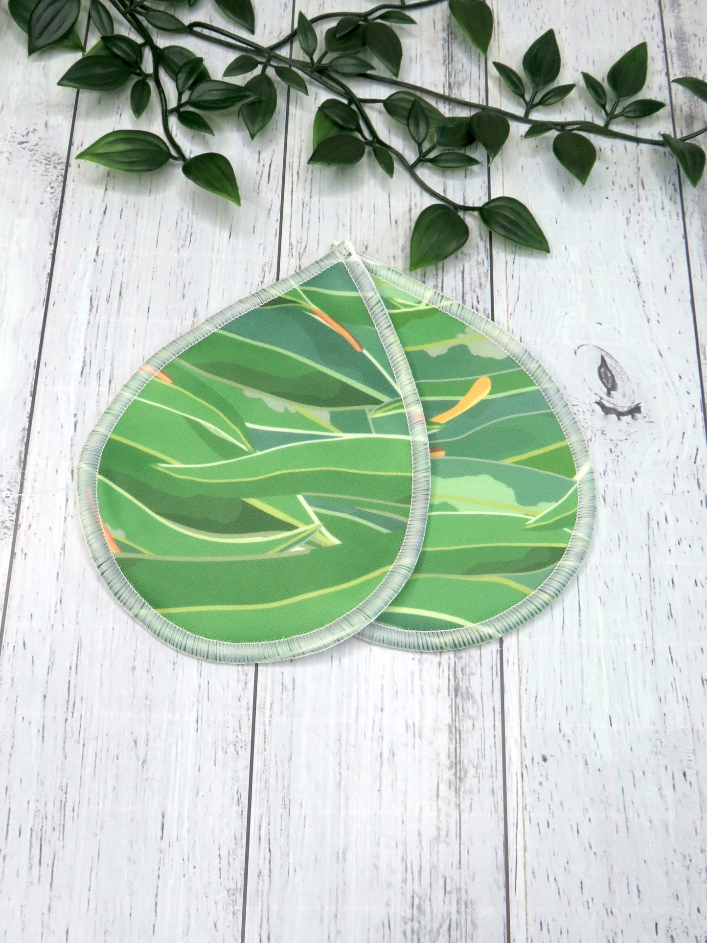 Gum Leaves - Breast Pads - PUL